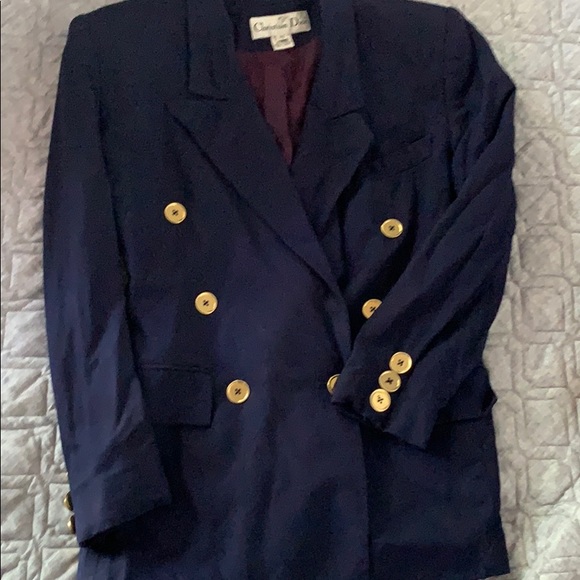 Dior Jackets & Blazers - Vtg .Christian Dior double breasted purple blazer Dior Jackets & Blazers - Vtg .Christian Dior double breasted purple blazer